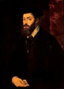Titien, Portrait de charles quint, v. 1533, huile sur toile, 98 x 71 cm, Museo di Capodimonte, Naples