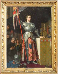 Jean-Auguste-Dominique INGRES Jeanne d'Arc au sacre du roi Charles VII, dans la cathédrale de Reims Commandé en 1851 Salon de 1855 H. : 2,40 m. ; L. : 1,78 m. Musée du Louvre