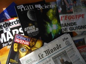 Echantillon de revues et journaux